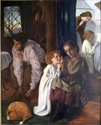 Bedtijd, c.1862 door Arthur Hughes