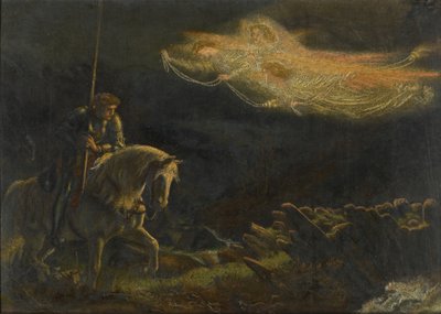 Sir Galahad. De zoektocht naar de Heilige Graal door Arthur Hughes