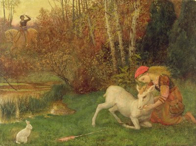 De Witte Hinde, c.1870 door Arthur Hughes