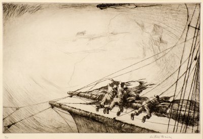 Op de ra door Arthur John Briscoe