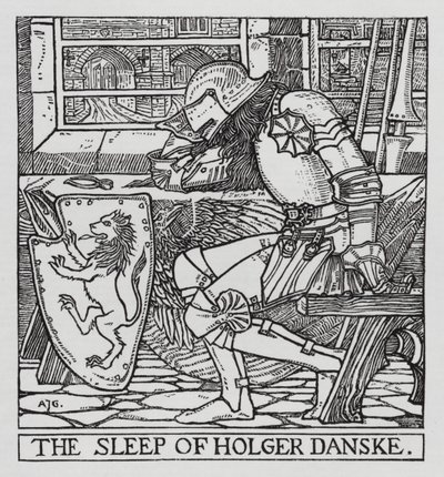 Hans Christian Andersen: Holger Danske door Arthur Joseph Gaskin
