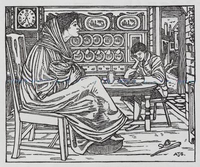Hans Christian Andersen: Kleine Tuk door Arthur Joseph Gaskin