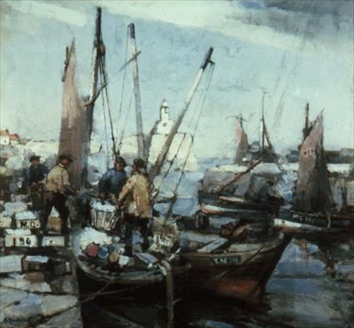 Havenscène door Arthur MacDonald