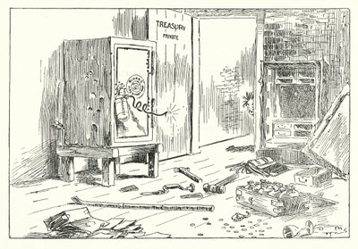 AD 1100, Een koninklijke inbreker (litho) door Arthur Moreland