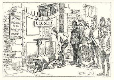 1314 na Chr., Harde Tijden (litho) door Arthur Moreland