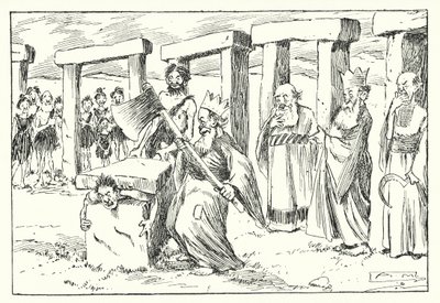BC 95, De druïden (litho) door Arthur Moreland