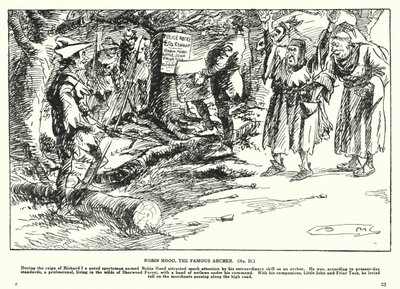 Robin Hood, de beroemde boogschutter door Arthur Moreland