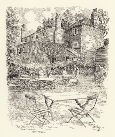 The Spaniards Tea Garden, Hampstead door Arthur Moreland