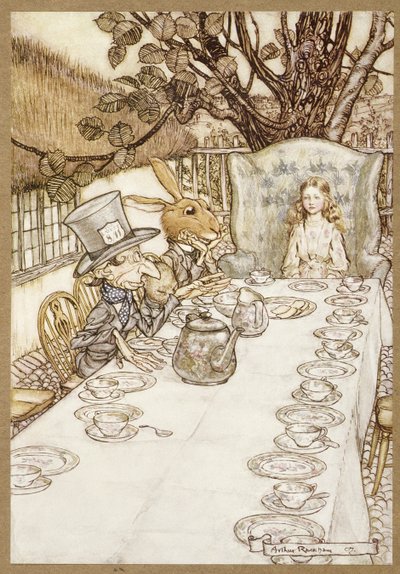 Een gek theekransje, uit Alice