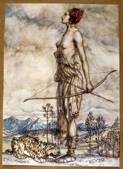 Comus, een masker ter ere van kuisheid door Arthur Rackham