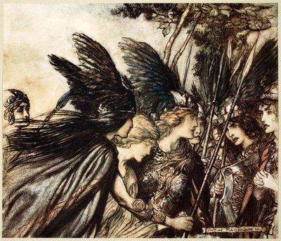 Ik vlucht voor de eerste keer en word achtervolgd door Arthur Rackham
