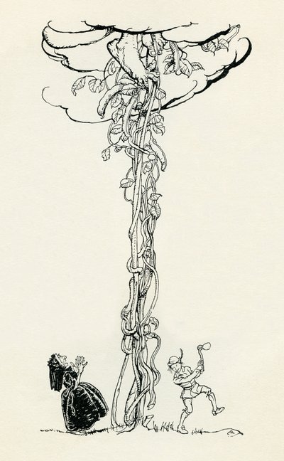 Jack en de Bonenstaak door Arthur Rackham