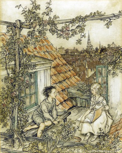 De sneeuwkoningin door Arthur Rackham