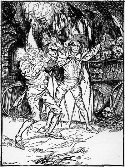 Het vat Amontillado door Arthur Rackham