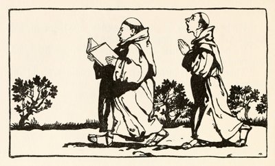 De heks zat tegen de muur, uit Morgans razernij in Ierse sprookjes door Arthur Rackham