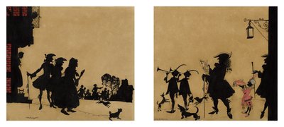 De proclamatie [uit Assepoester] door Arthur Rackham