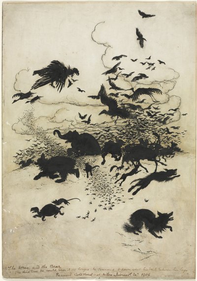 De Winterkoning en de Beer door Arthur Rackham