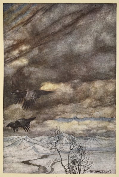 De raven van Wotan, illustratie uit 