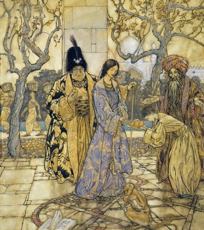 Ze Oogstten voor Ahmeds Prinselijke Hand, 1917 door Arthur Rackham