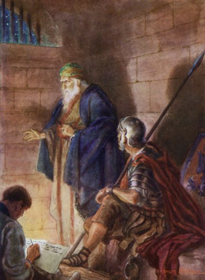 Paulus in de gevangenis door Arthur Twidle