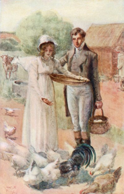 Illustratie voor Northanger Abbey door Jane Austen door Arthur Wallis Mills