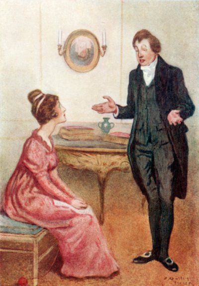 Illustratie voor Pride and Prejudice door Jane Austen door Arthur Wallis Mills