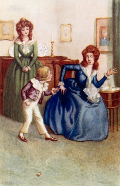 Illustratie voor Trots en Vooroordeel door Jane Austen door Arthur Wallis Mills