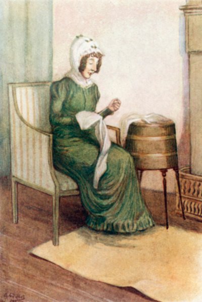Illustratie voor Trots en Vooroordeel door Jane Austen door Arthur Wallis Mills
