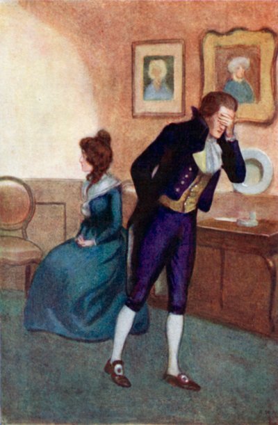 Illustratie voor Sense and Sensibility door Jane Austen door Arthur Wallis Mills
