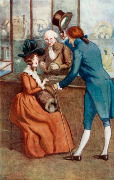 Illustratie voor Sense and Sensibility door Jane Austen door Arthur Wallis Mills