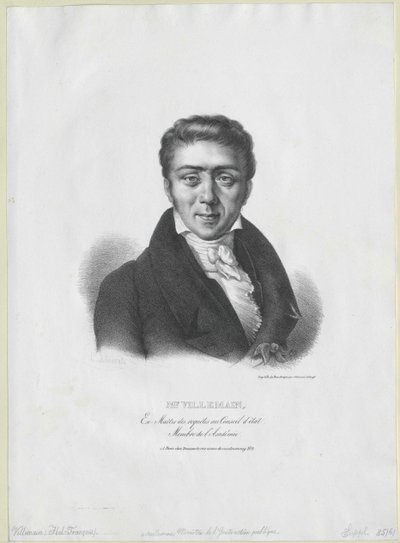 Abel-Francois Villemain door Artist Unknown