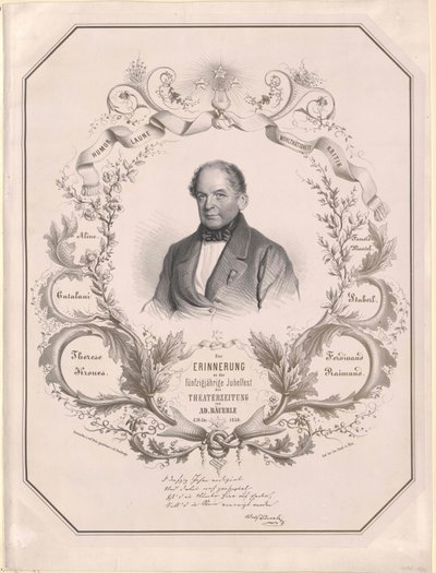 Adolf Baeuerle (prent) door Artist Unknown