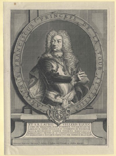 Anselm Franz graaf Thurn en Taxis door Artist Unknown