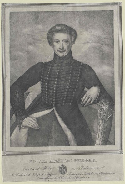 Anton Anselm graaf Fugger-Babenhausen door Artist Unknown
