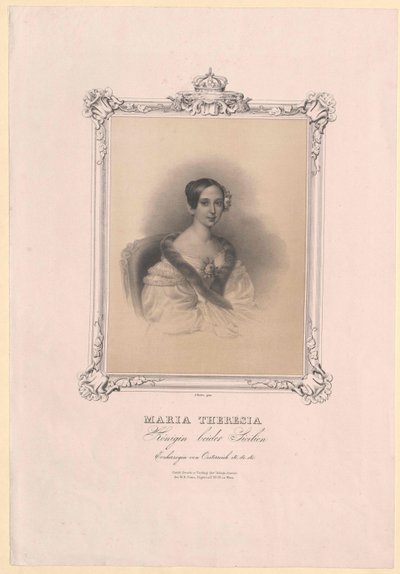 Aartshertogin van Oostenrijk Maria Theresia door Artist Unknown