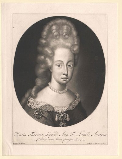 Aartshertogin van Oostenrijk Therese door Artist Unknown