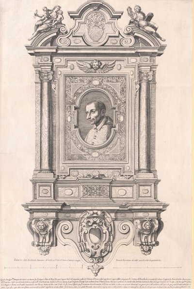 Carlo Borromeo (afdruk) door Artist Unknown