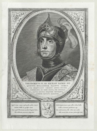 Graaf van Holland Dietrich IV door Artist Unknown