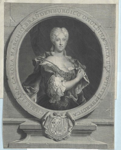 Hertogin van Württemberg Christian Charlotte door Artist Unknown