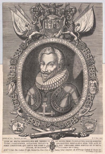 Hertog van Savoye Karel Emanuel I door Artist Unknown