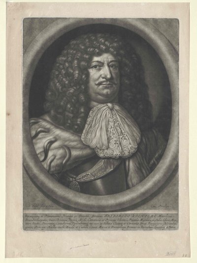 Elector of Brandenburg Friedrich Wilhelm door Artist Unknown