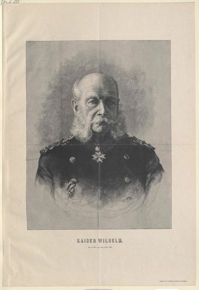 Keizer Wilhelm I door Artist Unknown