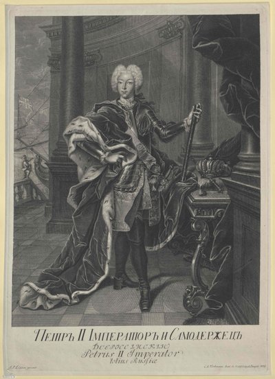 Keizer van Rusland Peter II door Artist Unknown