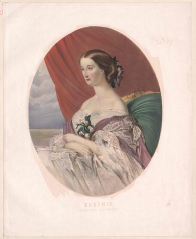 Keizerin van Frankrijk Eugenie door Artist Unknown