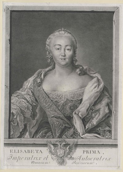 Keizerin van Rusland Elisabeth door Artist Unknown