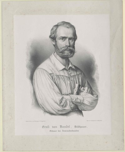 Ernst von Bandel door Artist Unknown