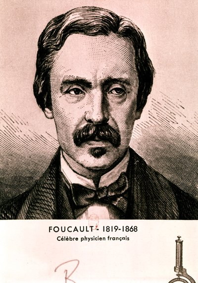 FOUCAULT Jean Bernard Leon: Portret (ets) door Artist Unknown