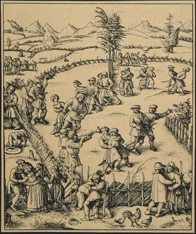 Boerenfeest op een Duitse boerderij (