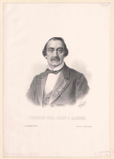 Ferdinand Karl kostbare von Manussi door Artist Unknown
