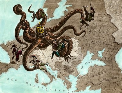 Eerste Wereldoorlog: de Duitse octopus door Artist Unknown